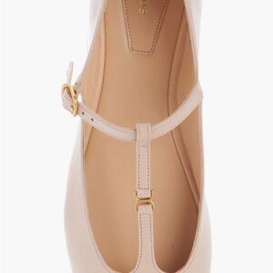 Chloe Blush Pink T-Strap Flats